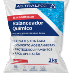 Elevador de pH 2kg granulado Astralpool, pH piscina, ajuste de pH, água equilibrada, tratamento de piscina, Irmãos Dreon