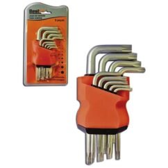 Jogo de chave torx curta