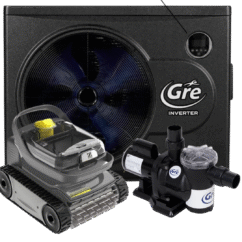 Kit de limpeza de piscina e aquecedor